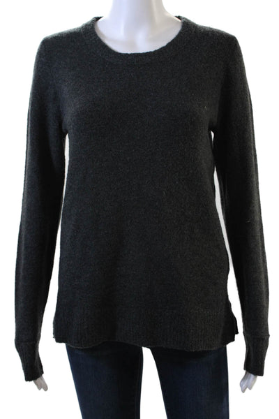 J Crew Women's Long Sleeves Round Neck Pullover Sweater Gray Size XS
