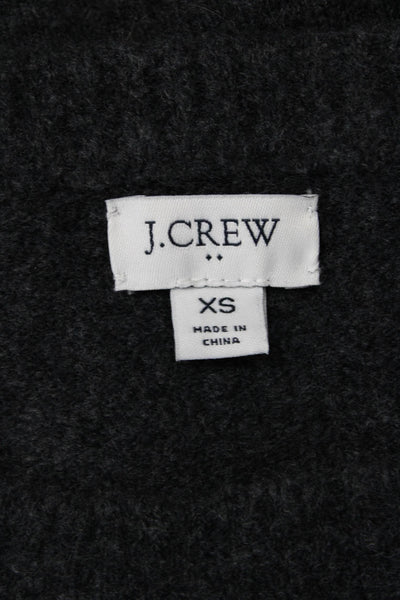 J Crew Women's Long Sleeves Round Neck Pullover Sweater Gray Size XS