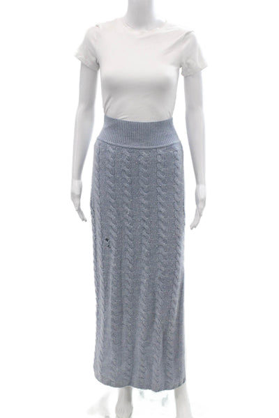 Something Navy Womens Stretch Knit Skirt Blue Size S