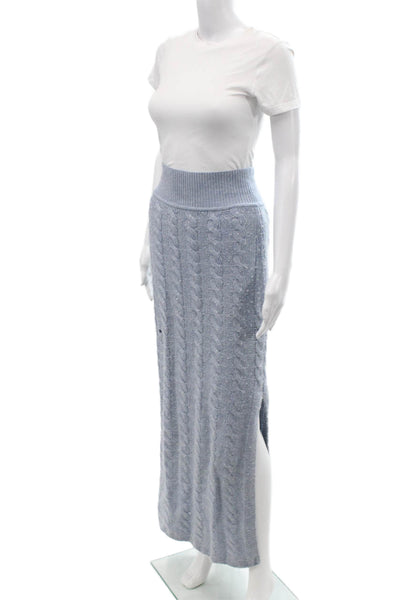 Something Navy Womens Stretch Knit Skirt Blue Size S