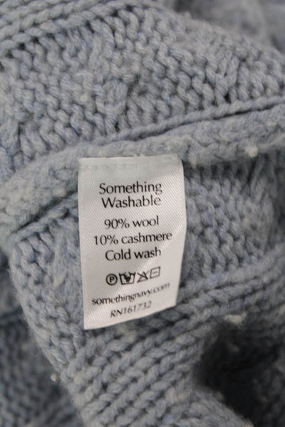 Something Navy Womens Stretch Knit Skirt Blue Size S