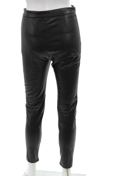 Zara Womens Skinny High-Rise Pants Black Size S
