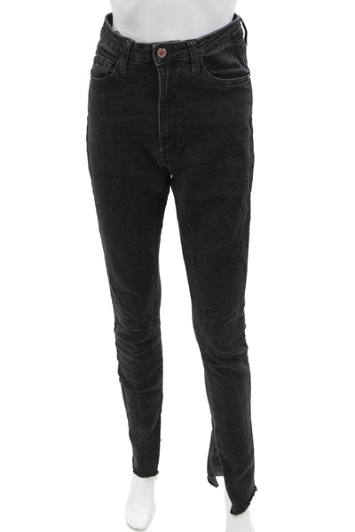 Weworewhat, Women Black High-Rise Skinny Ankle Jeans Size 27