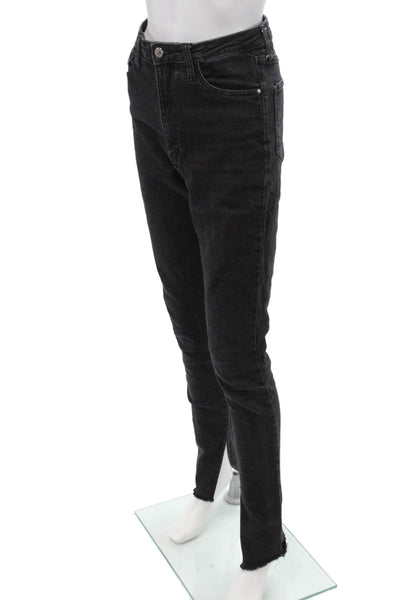 Weworewhat, Women Black High-Rise Skinny Ankle Jeans Size 27