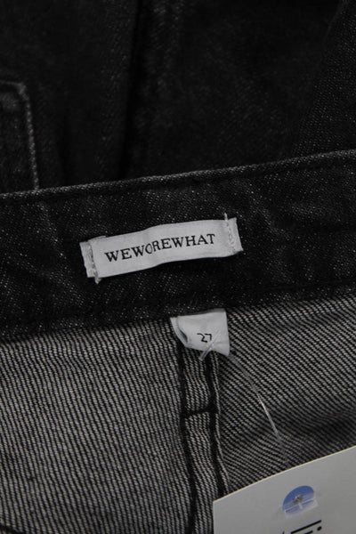 Weworewhat, Women Black High-Rise Skinny Ankle Jeans Size 27