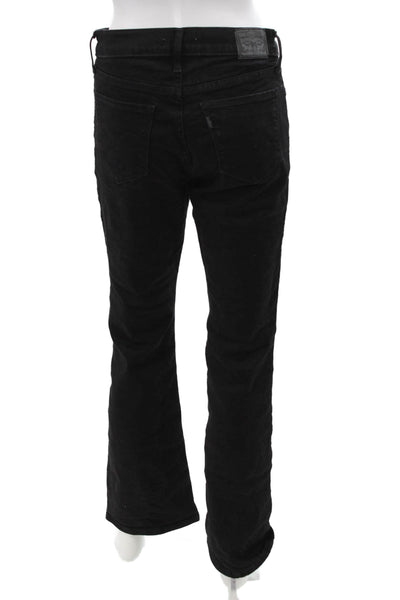 Levi Strauss & Co Womens Black Mid Rise Pants Size 28