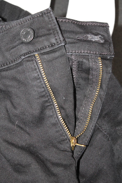 Levi Strauss & Co Womens Black Mid Rise Pants Size 28