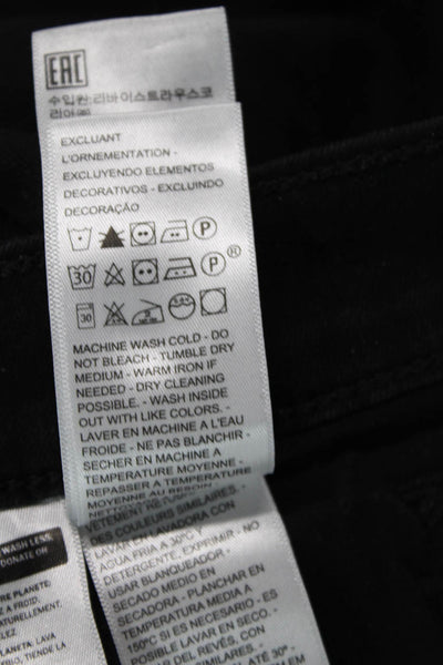 Levi Strauss & Co Womens Black Mid Rise Pants Size 28