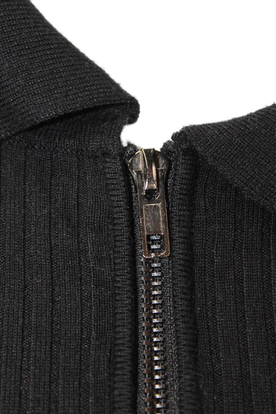 Superdown Womens Full Zip Sweater Black Size S