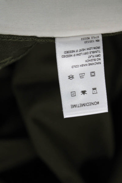 Designer Men Khaki Green Chinos Button Fly Size 32