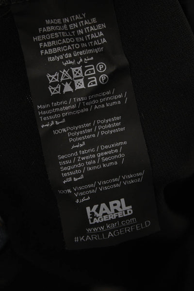 Karl Lagerfeld Womens Bootcut Pants Black Size 40