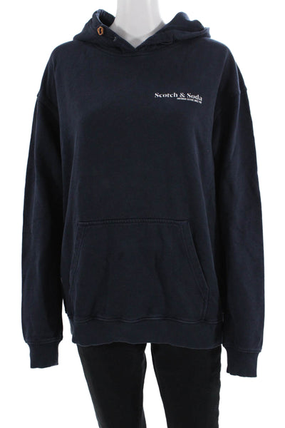 Scotch & Soda Womens Cotton Hoodie Blue Size M