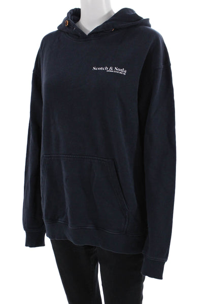 Scotch & Soda Womens Cotton Hoodie Blue Size M