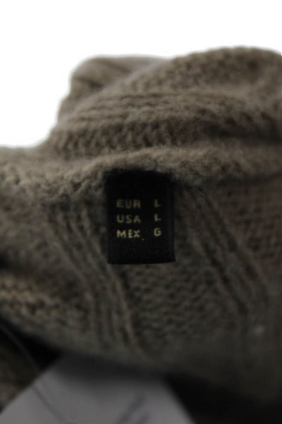 Massimo Dutti Womens Full Zip Sweater Brown Size L