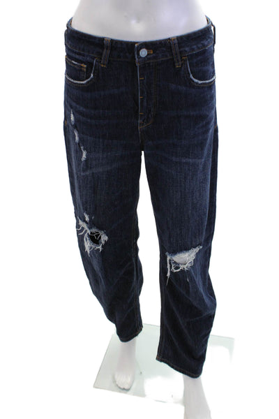 Pilcro and the Letterpress Anthropologie Womens Boyfriend Jeans Blue Size 27