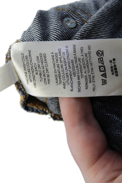 Pilcro and the Letterpress Anthropologie Womens Boyfriend Jeans Blue Size 27