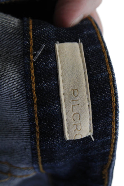 Pilcro and the Letterpress Anthropologie Womens Boyfriend Jeans Blue Size 27