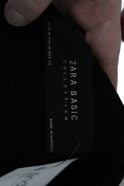 Zara Basic Collection Womens Cold Shoulder Long Sleeve Blazer Black Size M
