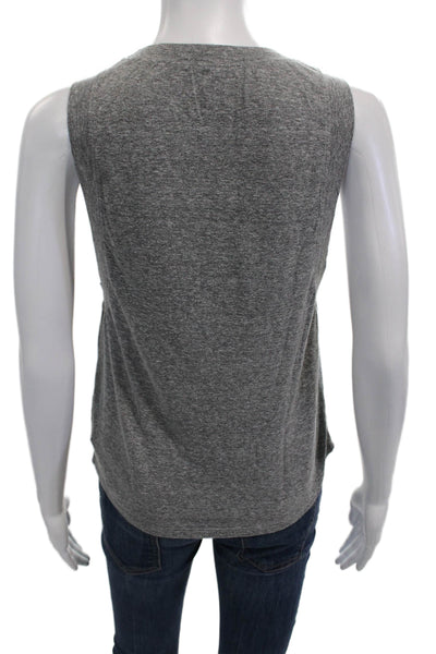 Year Of Ours Women's Round Neck Sleeveless Basic Tank Top Gray Size XS