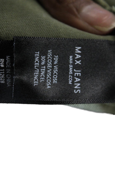 Max Jeans Womens Mini Dress Green Size L