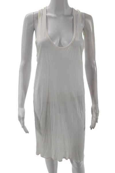 Hartford Womens Scoop Neck Sleeveless Tank Dress White Size 2