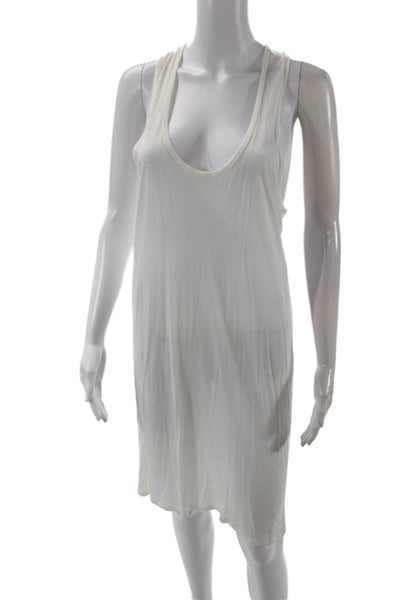 Hartford Womens Scoop Neck Sleeveless Tank Dress White Size 2