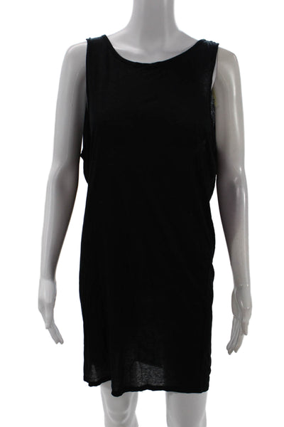 Paula Thomas For TW Womens Halter Neck Sleeveless Dress Solid Black Size M