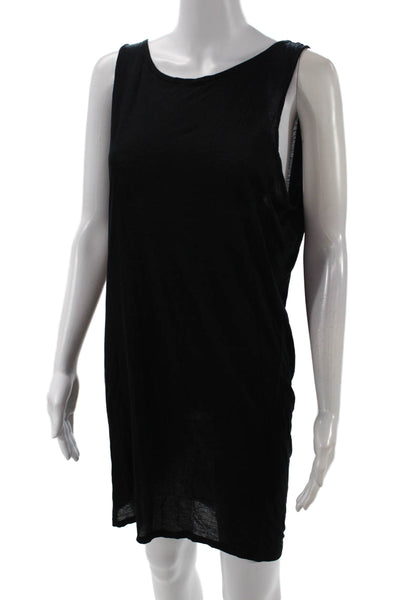 Paula Thomas For TW Womens Halter Neck Sleeveless Dress Solid Black Size M