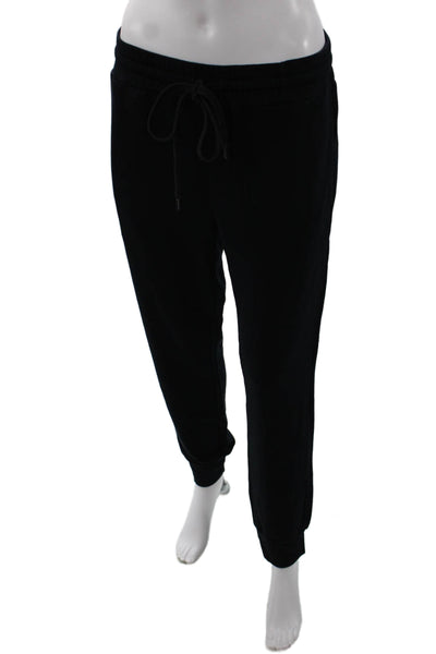 Velvet by Graham & Spencer Womens Drawstring High Waisted Sweatpants Black Sz S