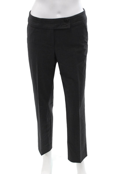 Trina Turk Womens Straight Pants Gray Size 2