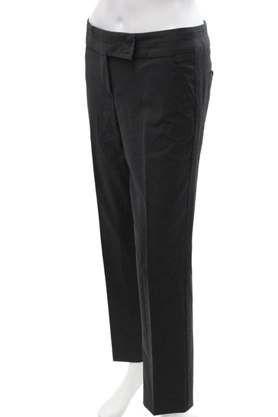 Trina Turk Womens Straight Pants Gray Size 2
