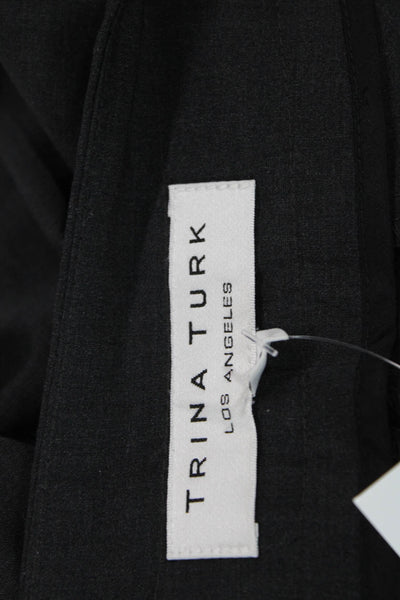Trina Turk Womens Straight Pants Gray Size 2