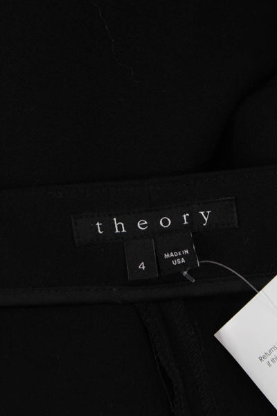 Theory Tapered Zip Dress Pants Black Size 4