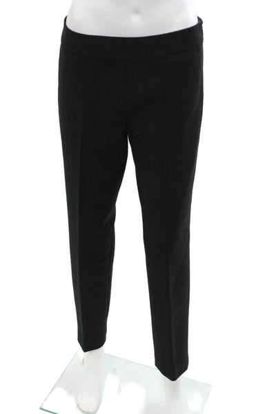 Tory Burch Womens Wool Straight Pants Black Size 4