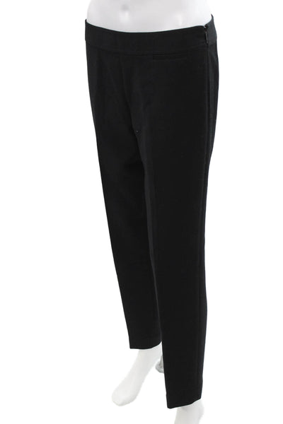 Tory Burch Womens Wool Straight Pants Black Size 4