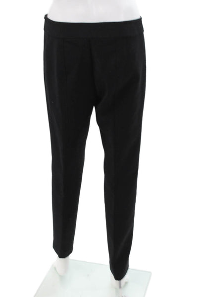Tory Burch Womens Wool Straight Pants Black Size 4