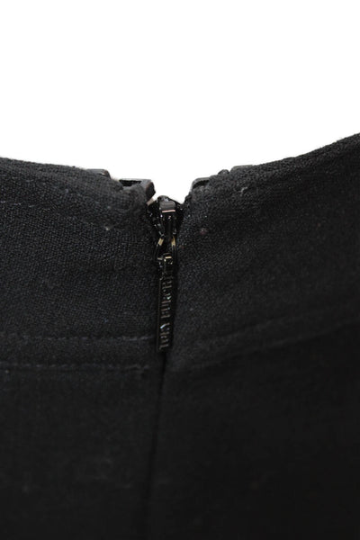 Tory Burch Womens Wool Straight Pants Black Size 4