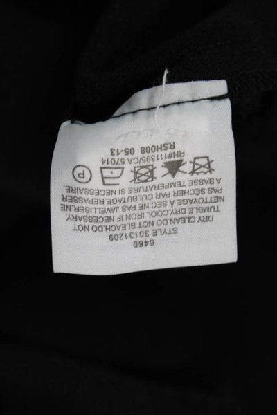 Tory Burch Womens Wool Straight Pants Black Size 4