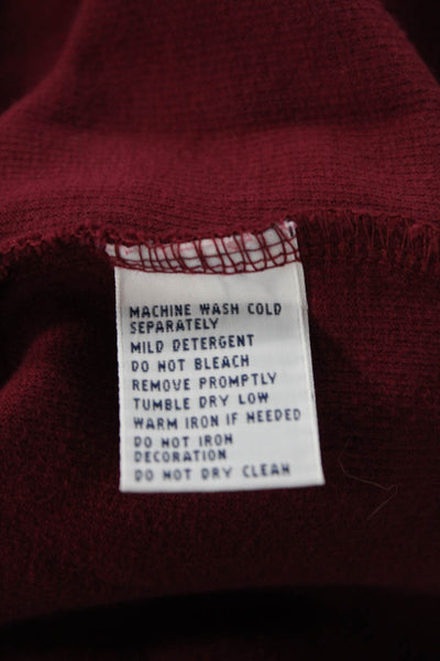 Polo Ralph Lauren, Men, Pullover Sweatshirt Red Cotton Mock Neck Zip Size 3XL