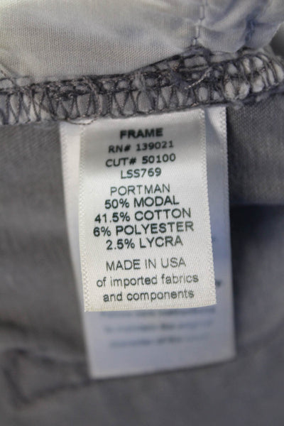 Frame Women's Midrise Five Pocket Skinny Jean Pants Gray Size 28