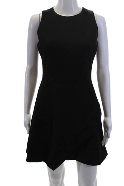 Elizabeth & James Womens Scoop Neck Sleeveless Fit & Flare Dress Black Size 4