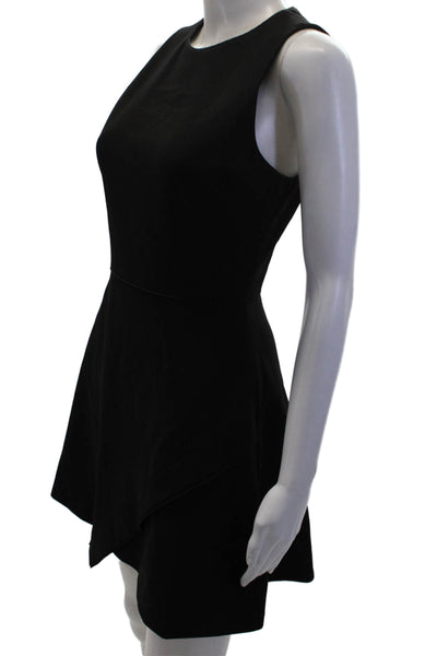Elizabeth & James Womens Scoop Neck Sleeveless Fit & Flare Dress Black Size 4