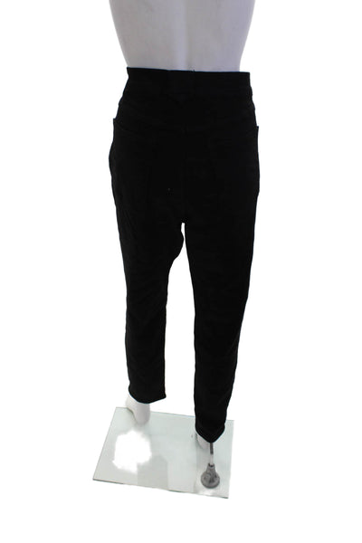 Frame Womens Buttoned Hem Zipped Tapered Casual Pants Black Size EUR 31