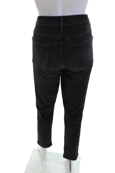 Citizens of Humanity Womens  Avedon Distress Skinny Jeans Black Size EUR 31