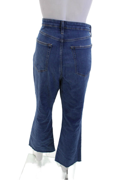 Rag & Bone Womens Cotton Medium Wash Fringed Hem Straight Jeans Blue Size EUR 31