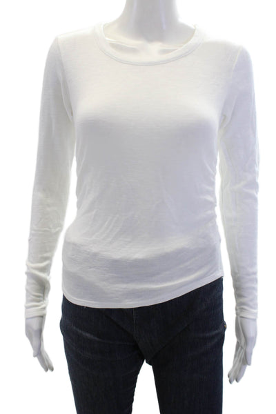 Chaser Womens Basic T-Shirt White Size XS