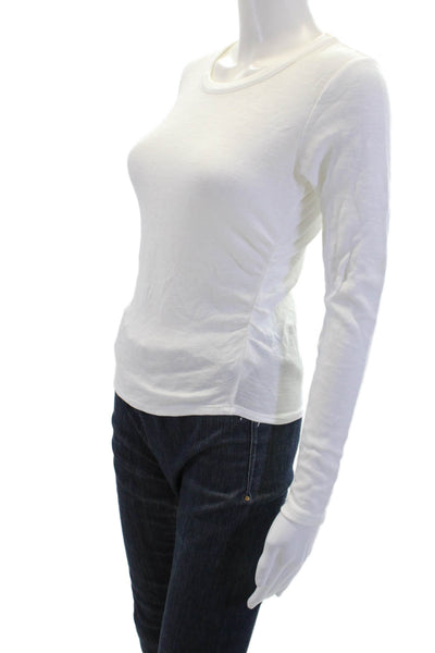 Chaser Womens Basic T-Shirt White Size XS