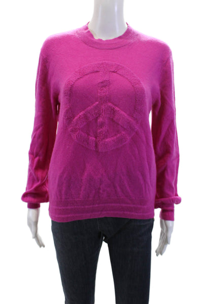 27 Miles Womens Pullover Sweater Pink Size S