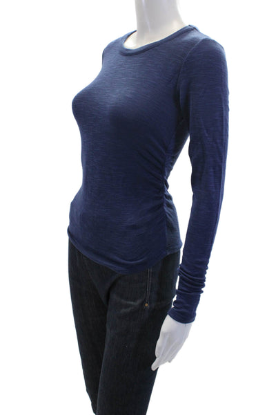 Chaser Womens Basic T-Shirt Blue Size XS