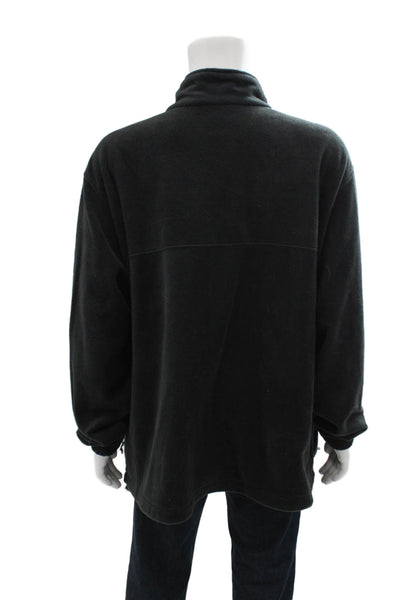Columbia Sportswear Mens High Neck Long Sleeve Full Zip Jacket Black Size 4XL